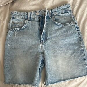 Classic Light Blue Denim Jean Shorts #09